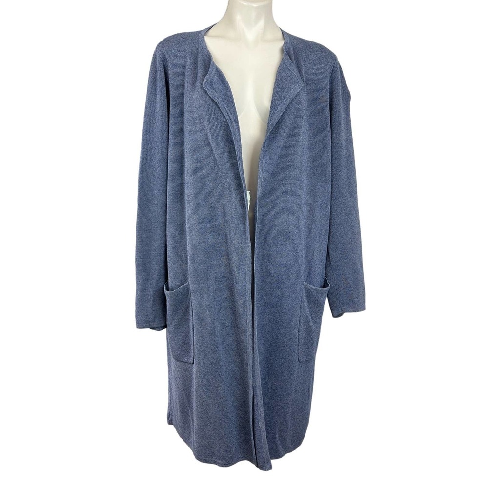 J. Crew Blue Open Front Cardigan